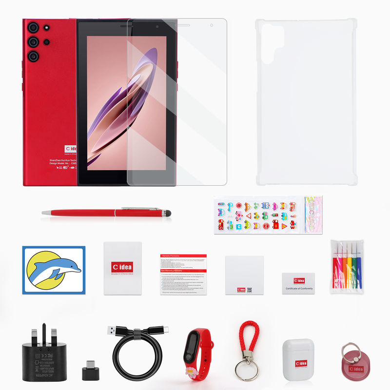 C fikir Android 12 Sistem İşletme 7 Inç Tablet PC Bluetooth Dual Kart Çağrı Destekleme Klavye CM522 ile