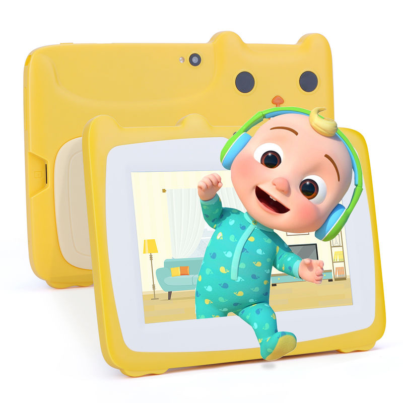 C Idea 7 Inch Çocuk Dokunmatik Ekran Tabletler Çift Kamera Yüksek Tanım Ekranı 2+32G Sarı