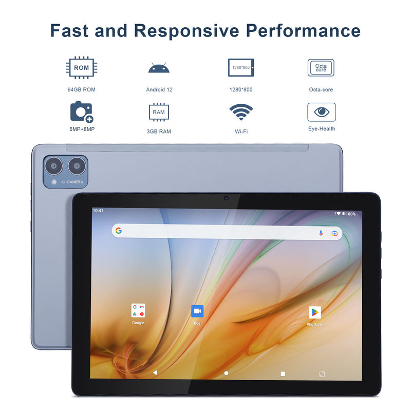 C Idea Öğrenciler İçin Eğitim Tableti Android 12 Tablet 10 Inch With Google Play 64GB ROM 3GB RAM 128GB