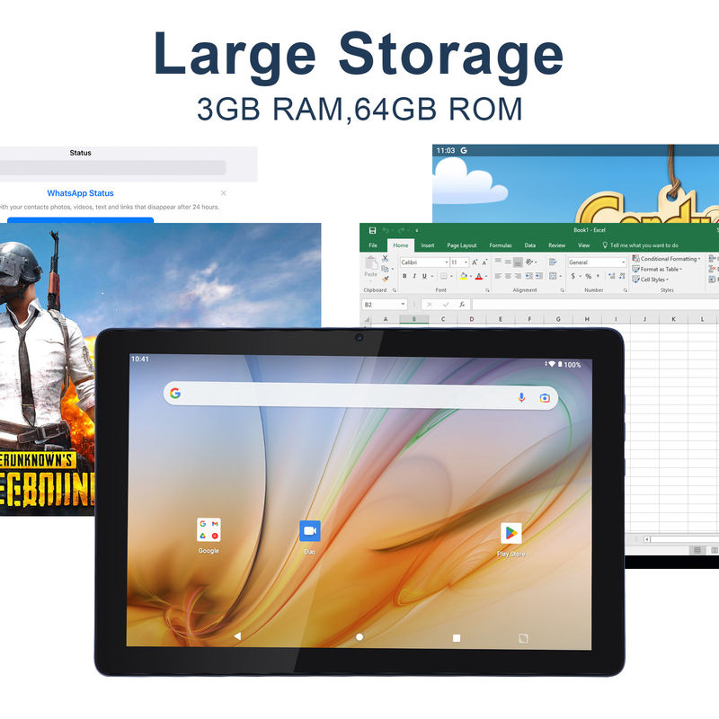 C Idea Öğrenciler İçin Eğitim Tableti Android 12 Tablet 10 Inch With Google Play 64GB ROM 3GB RAM 128GB