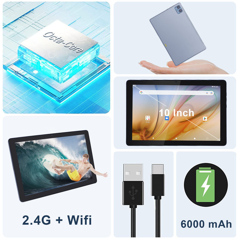 C Idea Öğrenciler İçin Eğitim Tableti Android 12 Tablet 10 Inch With Google Play 64GB ROM 3GB RAM 128GB