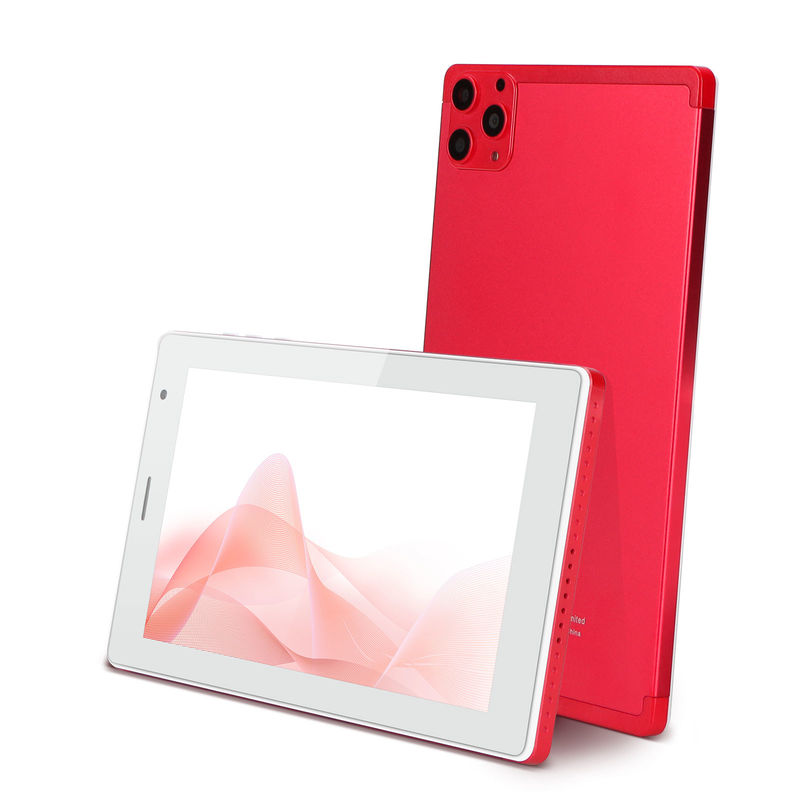 C fikir 7 Inch Tablet PC 8GB RAM 512GB ROM Dört çekirdekli İşlemci Çift Kamera Gençler için WiFi / BT CM513 (kırmızı)