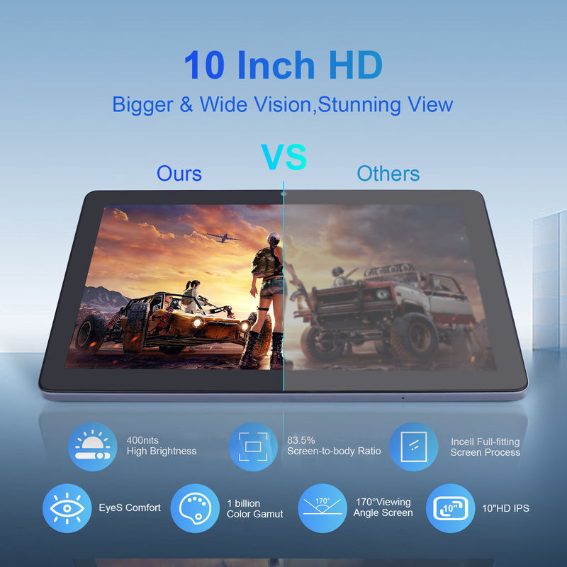 C fikir 3GB RAM 64GB ROM 10 Inch Android Tablet PC 512GB Genişlet HD IPS Ekranı CM9000 Uzay Gri