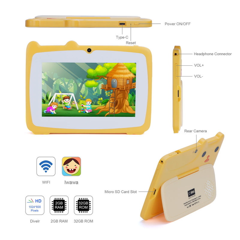 C Idea 7 Inch Tablet For Kids With Proof Case 2GB+32GB Google Play Tablet Kidspad CM82