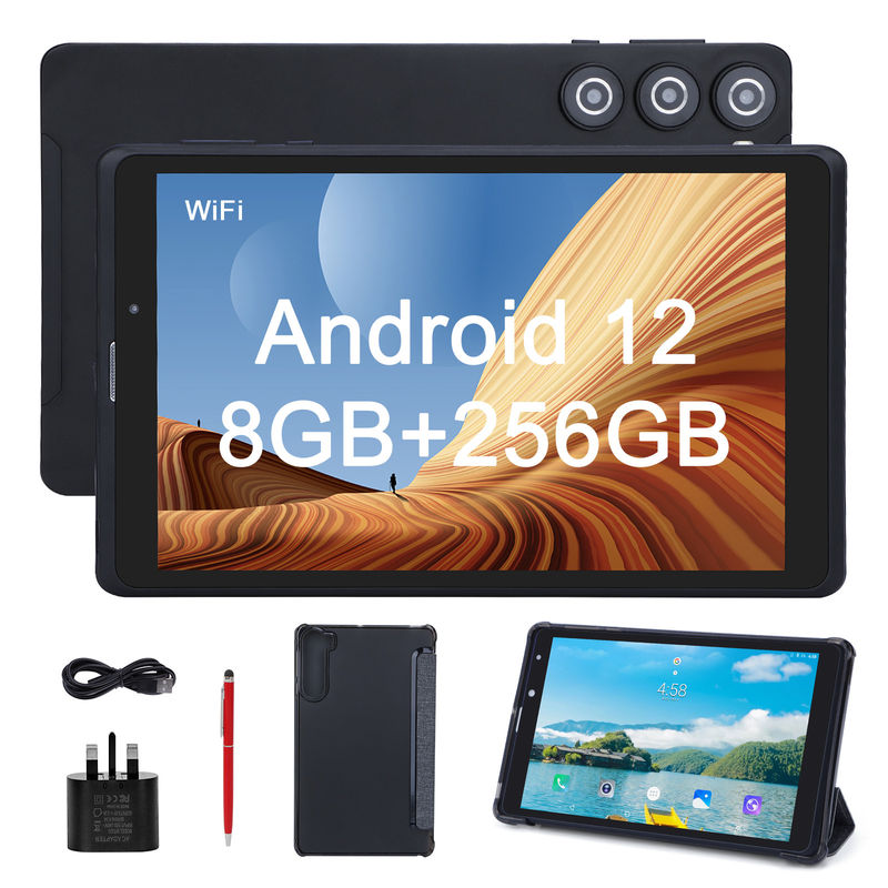 C fikir Yetişkinler Siyah Android 8 Inch Tablet PC CM835 MTK Çip 256GB Büyük Depolama GPS Destekler