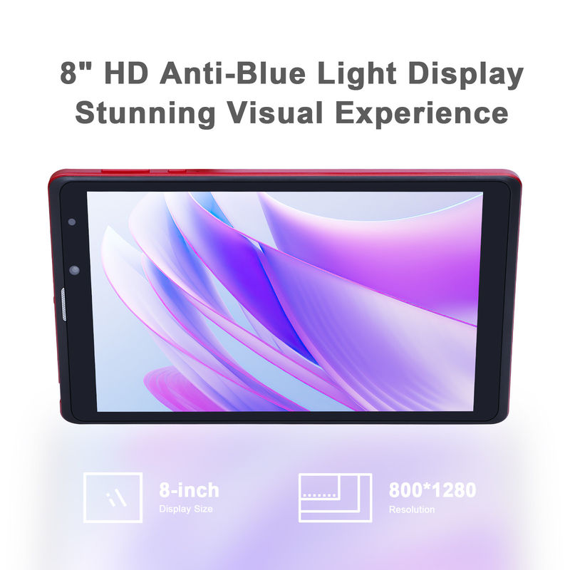 C fikir Android 8 Inch Tablet PC 256GB Büyük Kapasite Depolama 5MP + 8MP Kameralar 8000mAh Pil Süresi Okumak CM835 Kırmızı