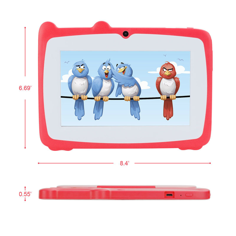 C fikir Eğitimsel 7 inçlik tablet çocuklara karşı koruyucu büyük pil 5000mAh IWAWA CM80Red