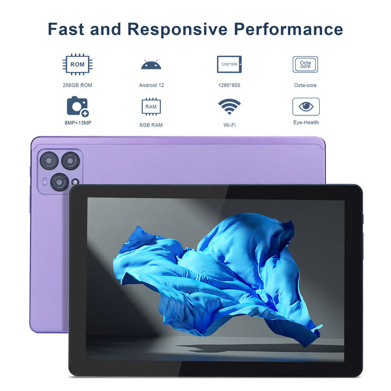 C fikir 10 inç Android 12 Tablet 8GB RAM 256GB ROM Model CM8000PLUS Mor