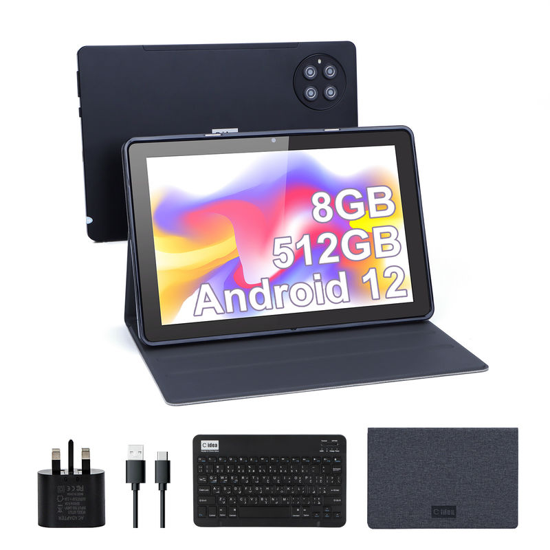 C fikir 9.7 inç Android 12 Tablet 8GB RAM 512GB ROM Model CM7800 Siyah