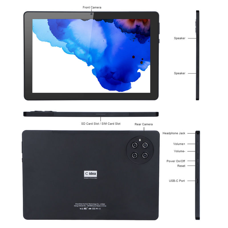 C fikir 9.7 inç Android 12 Tablet 8GB RAM 512GB ROM Model CM7800 Siyah