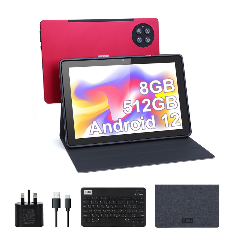 C fikir 9.7 inç Android 12 Tablet 8GB RAM 512GB ROM Model CM7800 Kırmızı