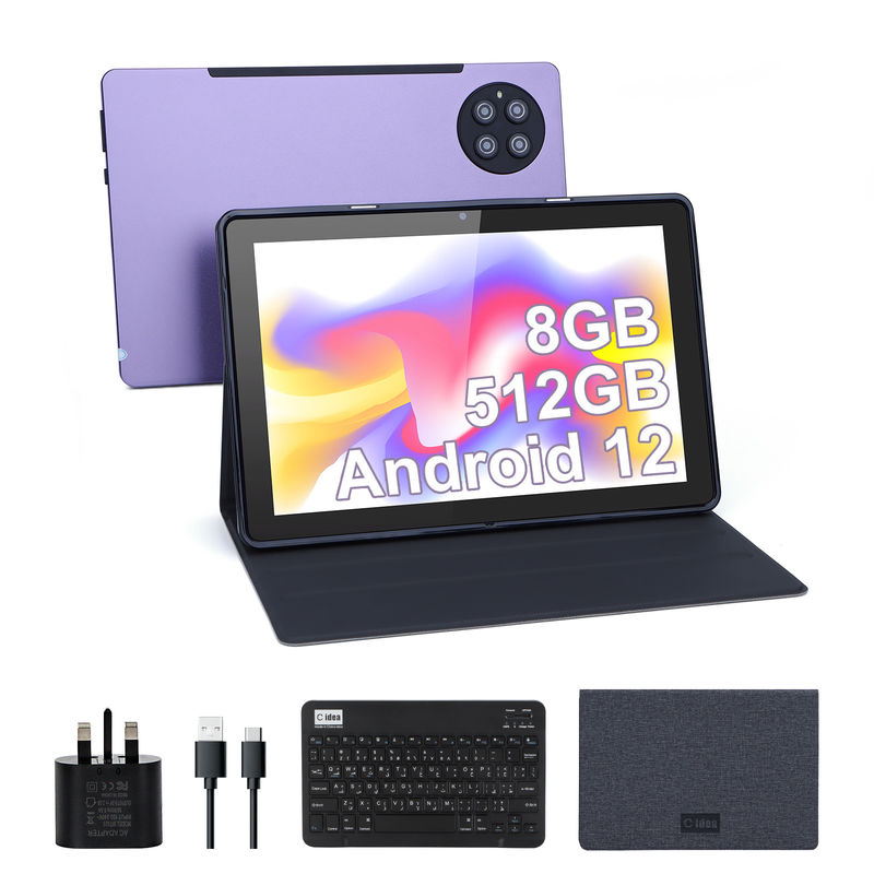 C fikir 9.7 inç Android 12 Tablet 8GB RAM 512GB ROM Model CM7800 Mor