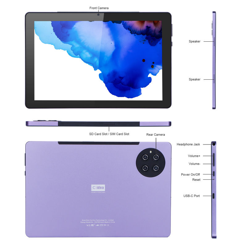 C fikir 9.7 inç Android 12 Tablet 8GB RAM 512GB ROM Model CM7800 Mor