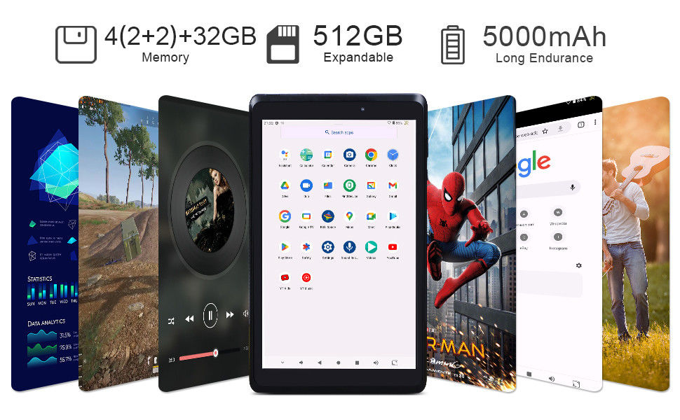 C fikir Gençlik 8 Inch Tablet Android 13 mavi ışık ekranı ile, WiFi, 32GB + 64GB, 800*1280 IPS incell CM826