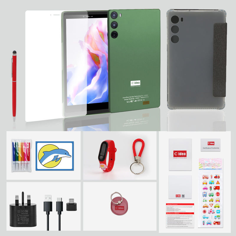 C Idea 7 Inch Touch Screen Tablet SIM ile Öğrenciler için CM525 Yeşil