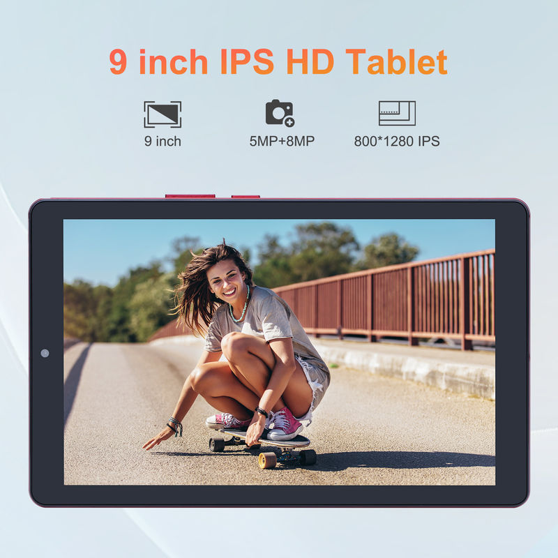 C fikir 9 inçlik Android 12 Tablet 8GB RAM 512GB ROM 5MP + 8MP Çift Kameralı WIFI Tablet SIM CM915 ile (Kırmızı)