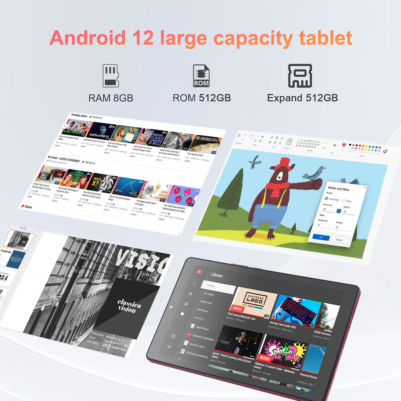 C fikir 9 inçlik Android 12 Tablet 8GB RAM 512GB ROM 5MP + 8MP Çift Kameralı WIFI Tablet SIM CM915 ile (Kırmızı)