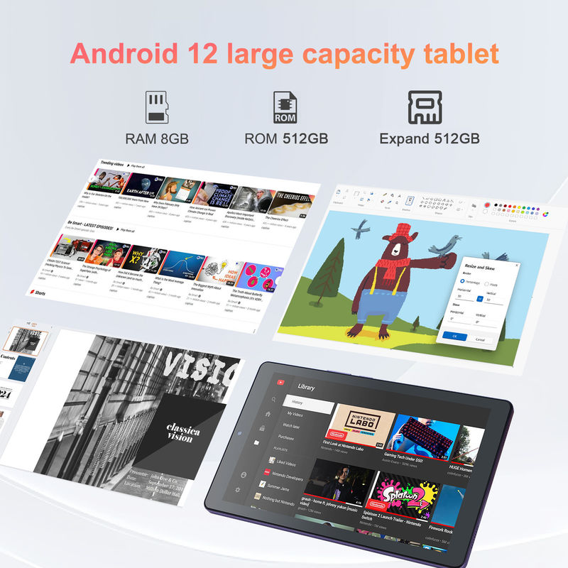 C fikir 9 inçlik Android 12 Tablet 8GB RAM 512GB ROM 5MP + 8MP Çift Kameralı WIFI Tablet SIM CM915 (Purple) ile