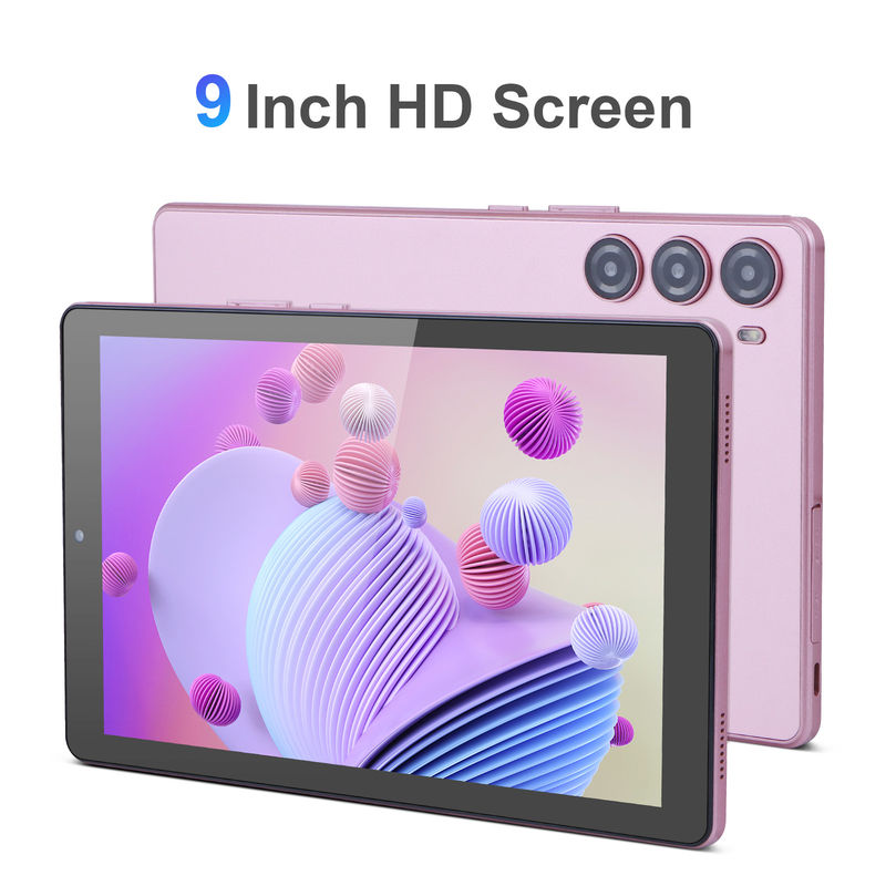 C fikir 9 Inch Tablet PC WIFI 2.4G/5G 800x1280 IPS Ekranı Android Tablet Telefon Çağrısı Desteği Çift Kamera ile ((Pink)