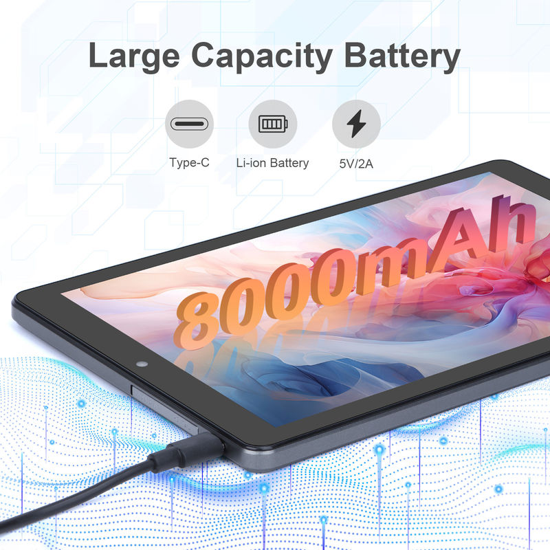 C fikir 9 Inch Tablet PC WIFI 2.4G/5G 800x1280 IPS Ekranı Android Tablet Telefon Çağrı Desteği Çift Kamera ile ((Grey)