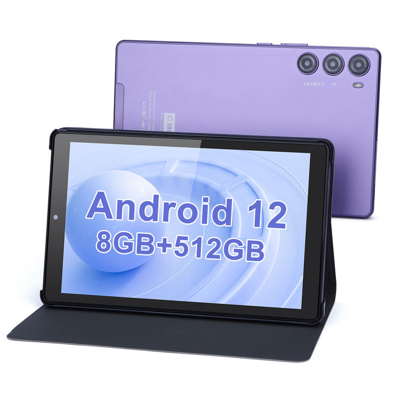 C fikir 9 Inch Tablet PC WIFI 2.4G/5G 800x1280 IPS Ekranı Android Tablet Telefon Çağrı Desteği Çift Kamera ile ((Purple)