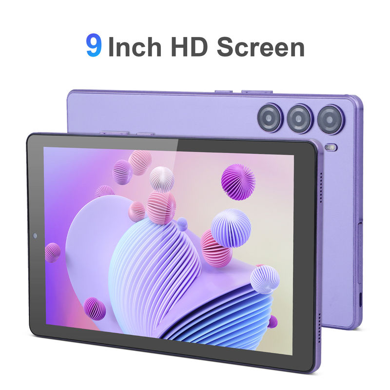 C fikir 9 Inch Tablet PC WIFI 2.4G/5G 800x1280 IPS Ekranı Android Tablet Telefon Çağrı Desteği Çift Kamera ile ((Purple)