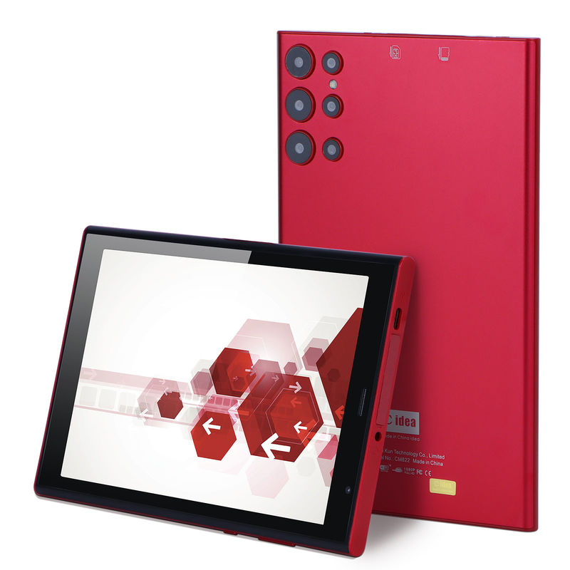C fikir 8 inçlik Android Tablet PC 8GB RAM 512GB ROM Quad Core 800*1280 WIFI/SIM Kartı ile HD Tabletler CM822 (Kırmızı)