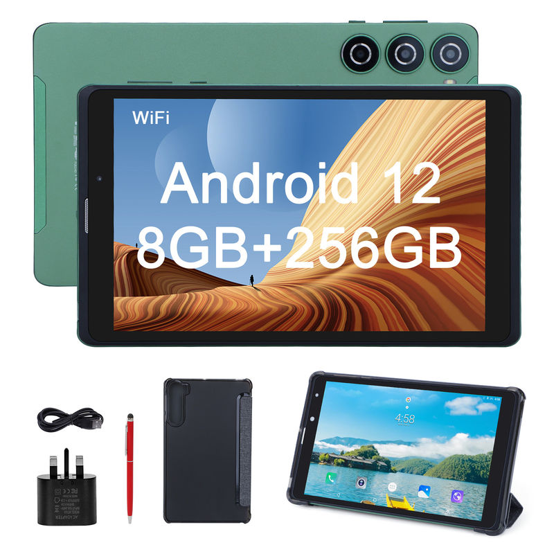 C fikir 8 inç Android Tablet PC Üretici Android 12 Quad Core 8GB + 512GB Depolama IPS HD Ekran CM835 ((yeşil)