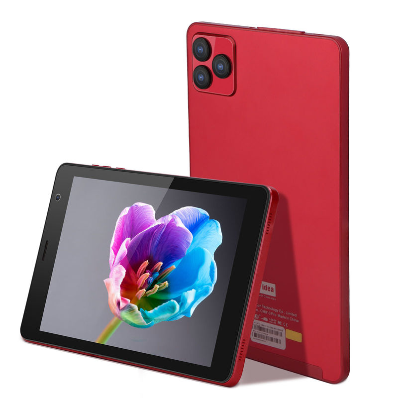C fikir Android 8 Inch Tablet PC Android 12 Tablet 512GB Depolama Tabletler PC Dört çekirdekli işlemci CM813 kırmızı