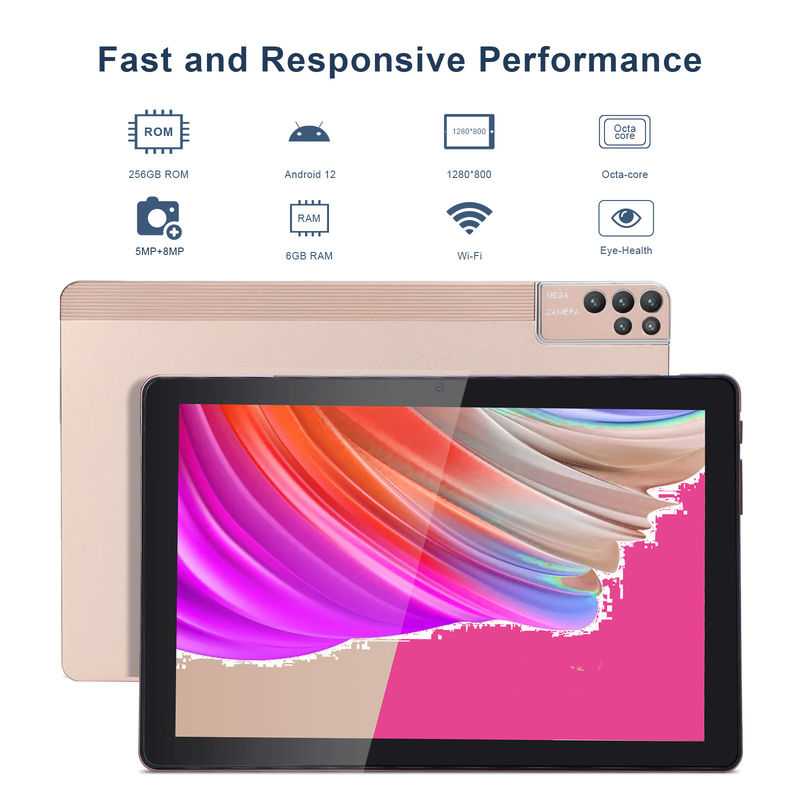 C Idea 10 Inch Tablet PC Android 12 Tablet 6GB RAM 256GB ROM 6000mAh Pil IPS HD Dokunmatik Ekran CM7000PLUS