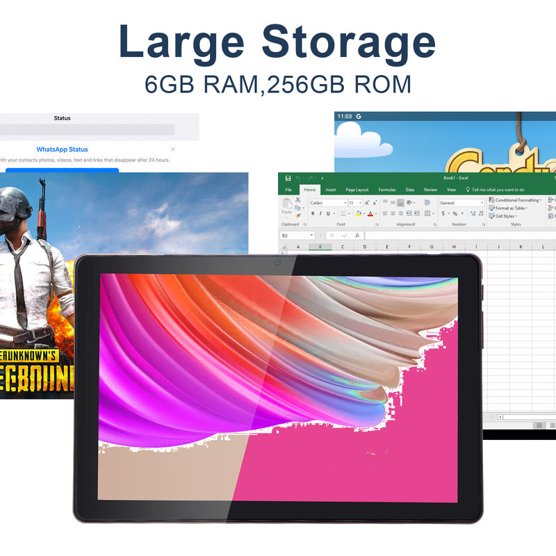 C Idea 10 Inch Tablet PC Android 12 Tablet 6GB RAM 256GB ROM 6000mAh Pil IPS HD Dokunmatik Ekran CM7000PLUS