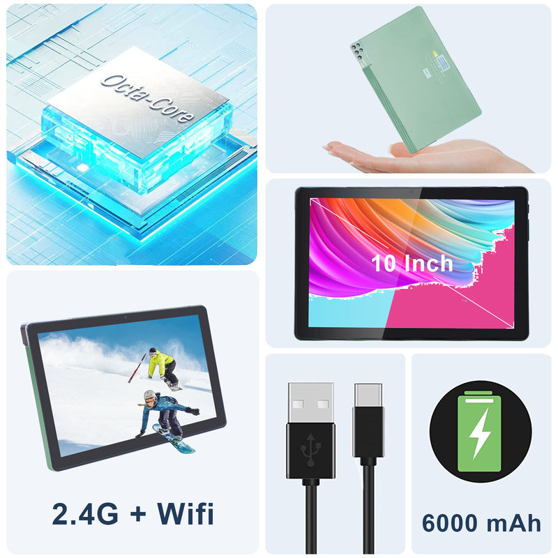 C fikir 6+256GB 800x1280 IPS 10 Inch Tablet PC With Case Quad Core Dual 5MP+8MP Kamera HD IPS Ekran CM7000