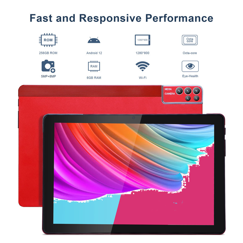 C Idea 10 Inch Tablet PC Android 12 Tablet 6GB RAM 256GB ROM 6000mAh Pil IPS HD Dokunmatik Ekran CM7000PLUS