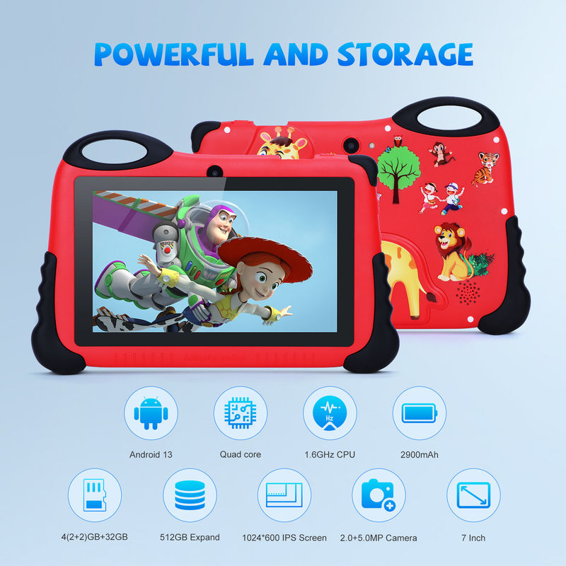 C Idea Android 13 Çocuk Tableti 4+32GB Öğrenciler için Eğitim Tableti Çift Kamera CM92