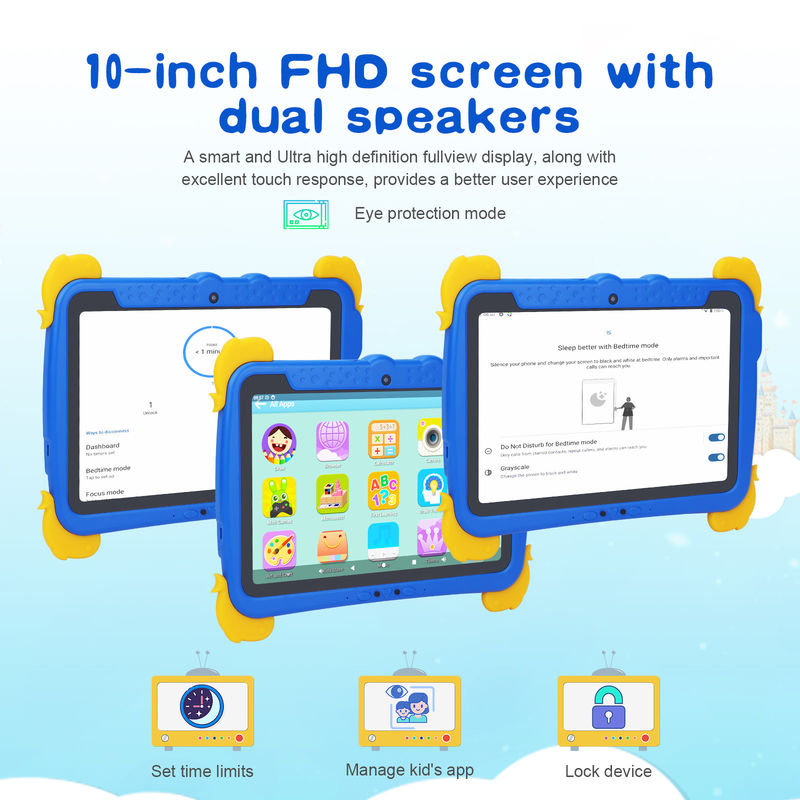 C fikir Çocuklar Tablet PC 10.1 Inch 800*1280 HD IPS Ekran Ön yüklü iwawa Çift WiFi ve Çift Kamera P1150 ile