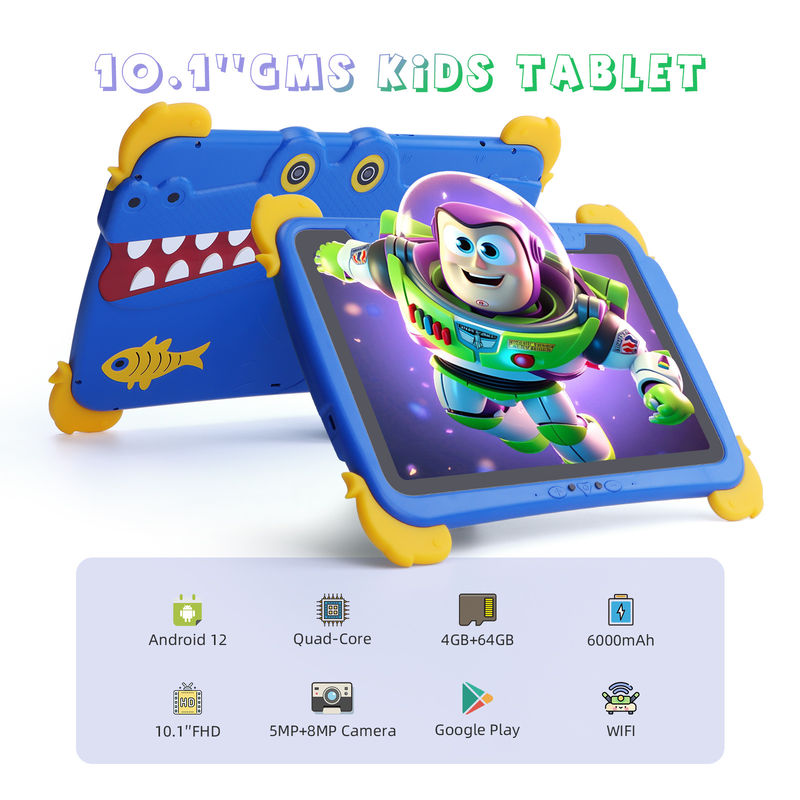 C fikir Çocuk Tab 10.1 inç Android 12 Tablet Çocuk için 4GB RAM 64GB ROM Göz Koruması Dokunmatik Ekran P1150