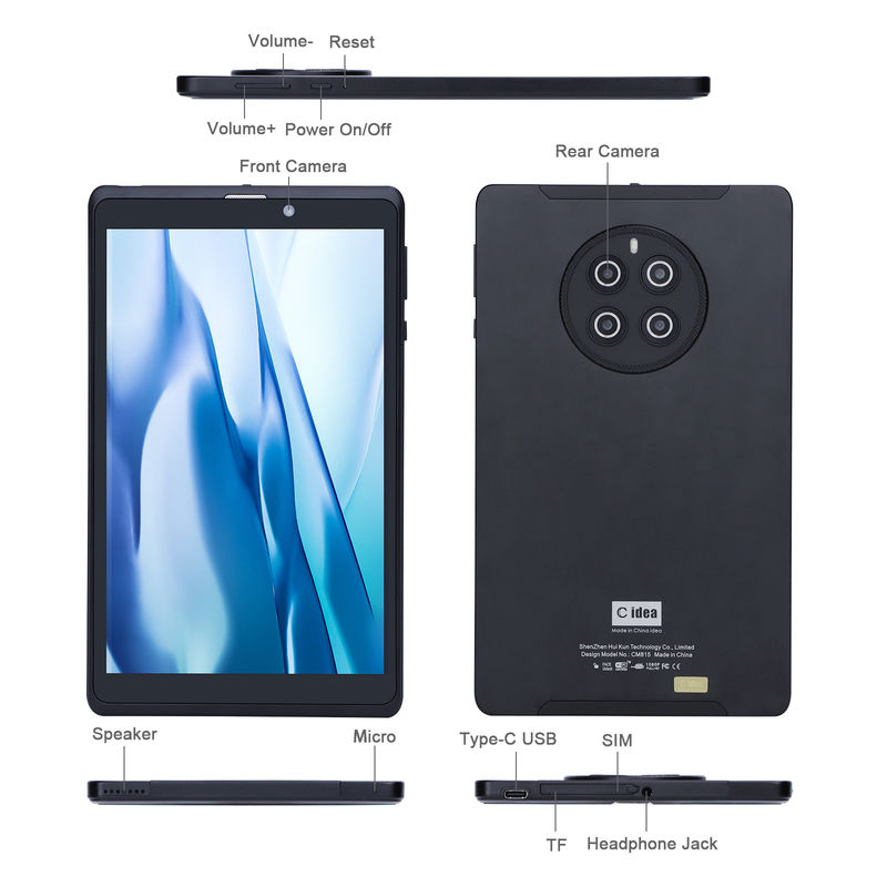 C Idea Android Tablet 800 * 1280 IPS Ekranı Uzun Pil Süresi 8 Inch Tablet PC CM815