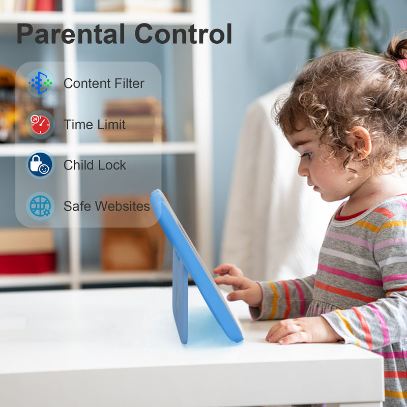 C fikir Öğrenme Tablet Kidspad 7 inç Çocuk Dostu 4GB + 64GB Quad Core 600 X 1024 IPS CM80 Mavi