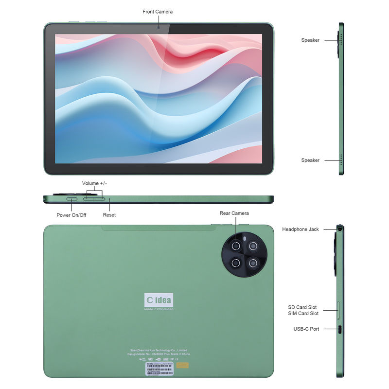 C Idea 10.1 Inch 8GB RAM 512GB ROM WiFi Akıllı Tablet PC SIM Destek CM8800plus ile