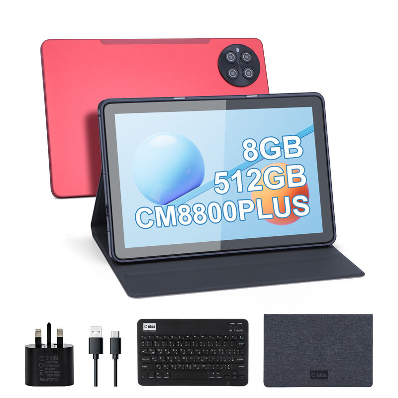 C fikir 8GB RAM 512GB ROM ile Çocuk Tableti Klavye CM8800plus ile Android Tablet PC