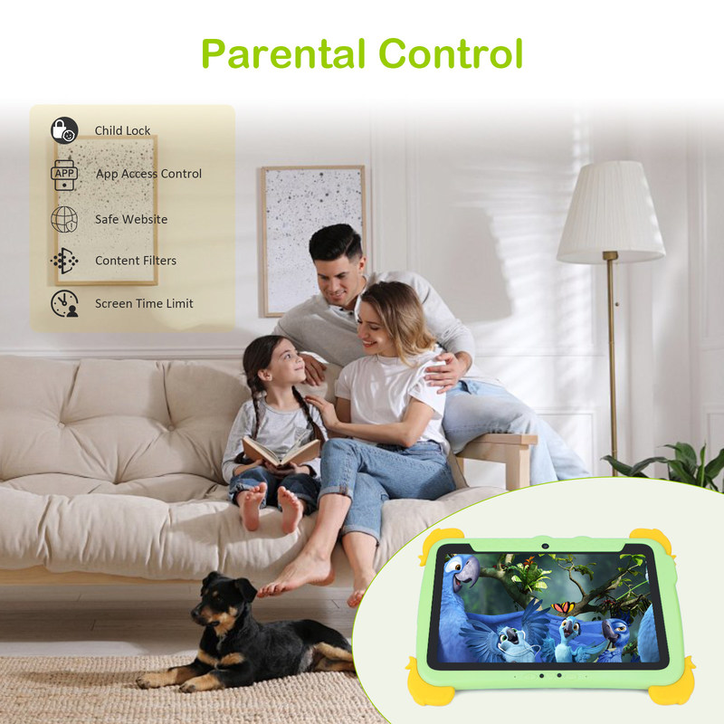 C fikir 10.1 inç Çocuklar Tablet PC Case Göz Koruması ile IPS Eğitim için HD Ekran Öğrenme P1100