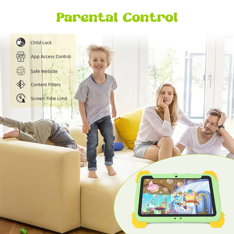 C Idea Kids Tablet 10.1 Inch Android Tablet PC Case Göz Koruması ile 1280*800 Ekran Ön Kurulum IWAWA Eğitim İçin