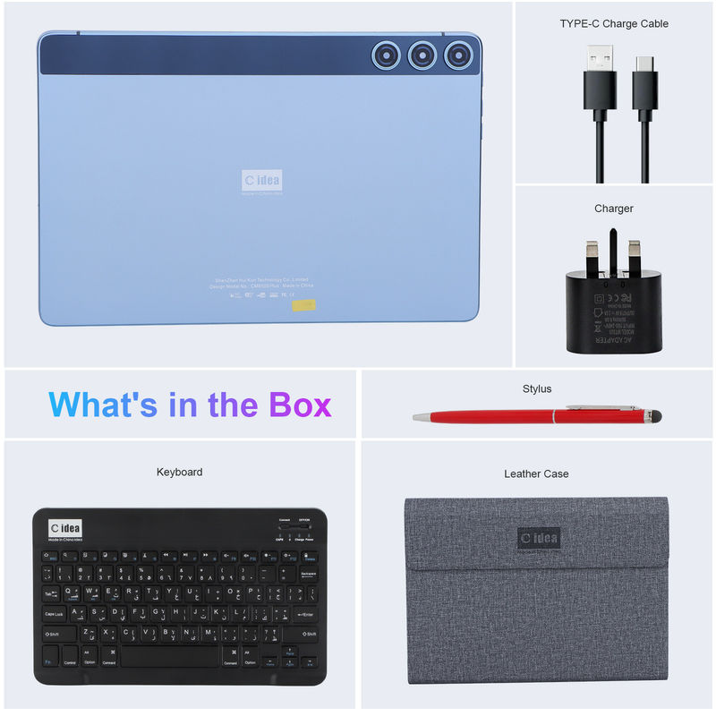 C fikir WIFI Smart 10 Inch Tablet PC ile Klavye ve Case 2 SIM Destek Öğrenci CM8500