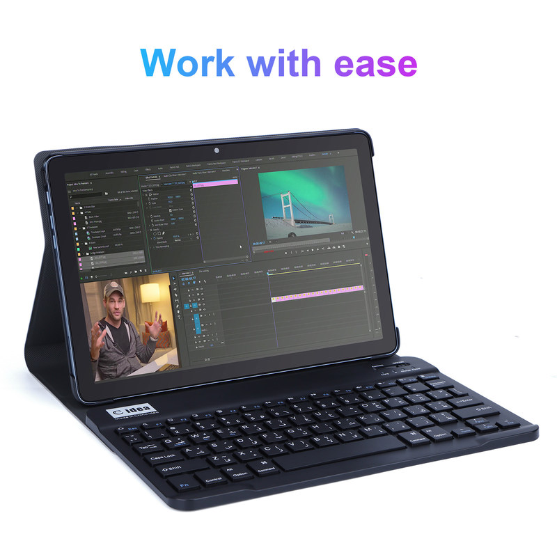 C fikir Android Tablet WIFI 5G Tablet 10.1 Inch Çift Kamera 8GB RAM 512GB Klavye Fare ile SIM Destek Öğrenci için