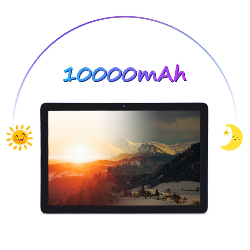 C fikir 10.1 Inç Akıllı Tablet 10000mAh Batarya 8GB + 512GB Bluetooth Klavyesi ve Eğitim Öğrenme için SIM Destek