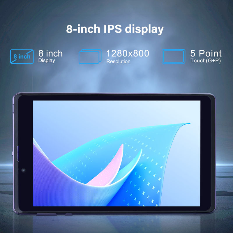 C Idea Portable 8 In Android Tablet PC 8GB RAM 512 GB Android 12 Tablet IPS HD Ekran Dört çekirdekli CM818-Purple