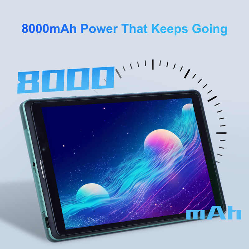 C fikir 8 Inch Android Tablet PC Android 12 işletim sistemi ile Dört çekirdekli CPU 8GB RAM 512GB Depolama IPS HD Ekran CM818-Yeşil