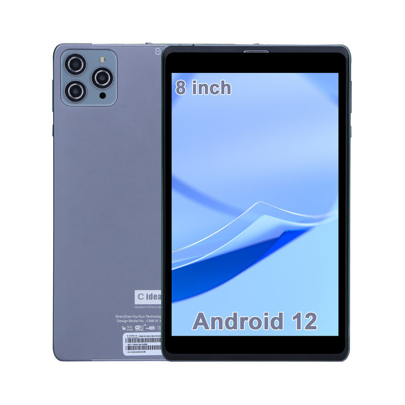 C fikir Android Tablet PC Çift Kamera 8 Inch 1280x800 IPS HD Ekran Öğrenci için Android 12 Tabletler CM818-Grey