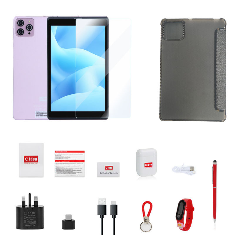 C fikir 8 inç Android 12 Tablet 8000mAh Pil 5+8MP Kamera 8GB RAM 512GB ROM Eğitim Öğrenme için CM818-pembe