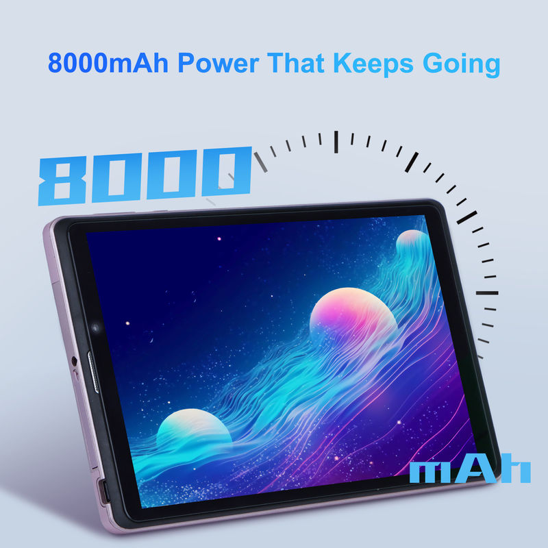 C fikir 8 inç Android 12 Tablet 8000mAh Pil 5+8MP Kamera 8GB RAM 512GB ROM Eğitim Öğrenme için CM818-pembe